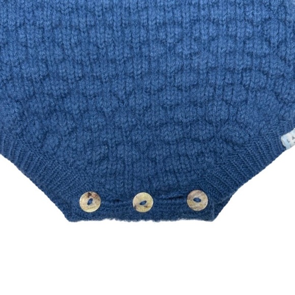 Lali Knitted Alpaca Wool Onesie Romper - Picture 2 of 2